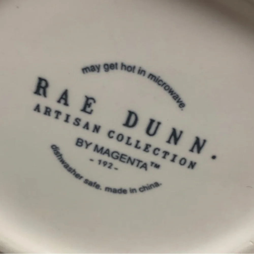 RAE‎ DUNN “ DUNN FUND “ WHITE CERAMIC MUG